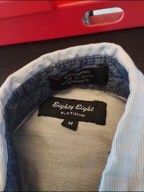 Eighty Eight Men's Sz Medium Western Metallic Snap